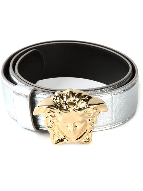 versace silver medusa belt|vintage versace medusa belt.